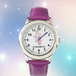 Ballet dance shoes pink name girl watch<br><div class="desc">Pink ballerina,  ballet pointe shoes. Personalise and add a name, </div>
