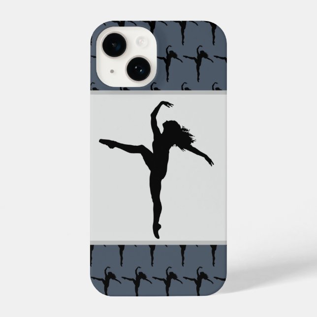 Ballet Dance Silhouette Woman Girl iPhone Case (Back)