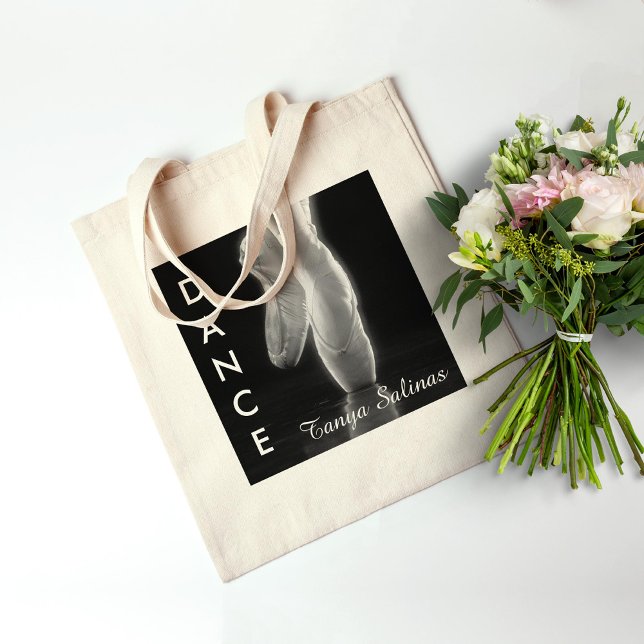 Ballet Dance Toe Shoes Bag with Personalised Name (Creator Uploaded)