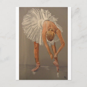 Ballet dancer 1 postcard