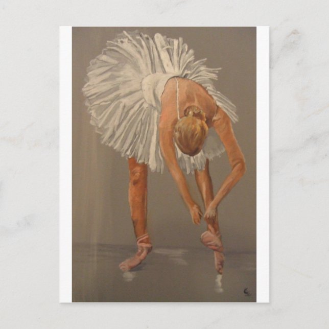Ballet dancer 1 postcard (Front)
