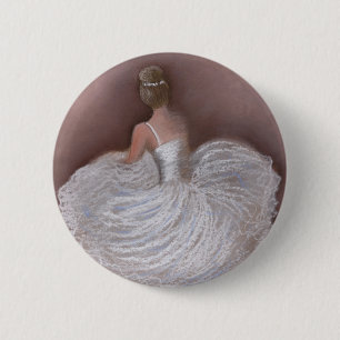 ballet dancer 6 cm round badge