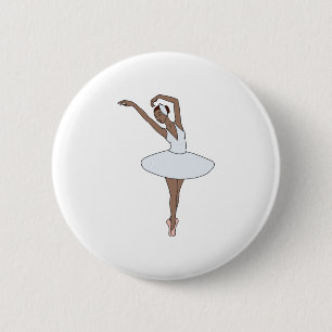 Ballet Dancer 6 Cm Round Badge