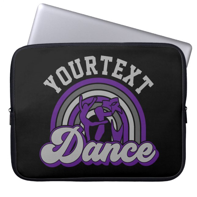 Ballet Dancer ADD TEXT Classic Dance Performer Laptop Sleeve (Front)