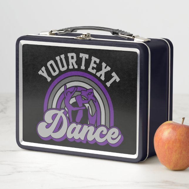 Ballet Dancer ADD TEXT Classic Dance Performer Metal Lunch Box (In Situ)