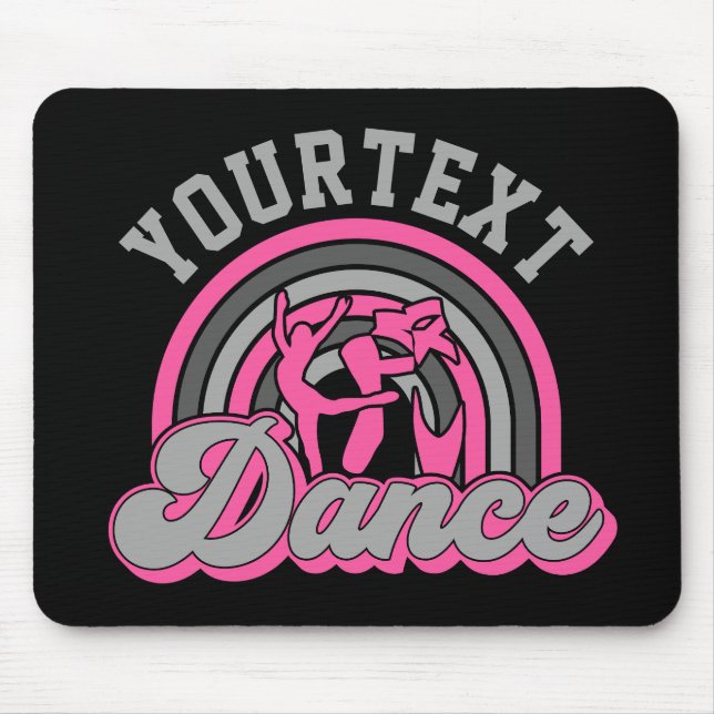 Ballet Dancer ADD TEXT Classic Dance Performer Mouse Mat (Front)