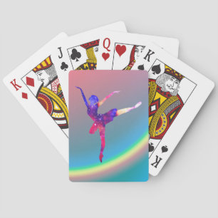 Ballet Dancer and Rainbow Playing Cards