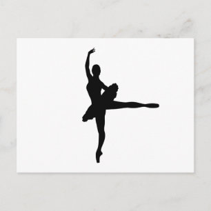 BALLET DANCER Arabesque (Ballerina silhouette) v2  Postcard