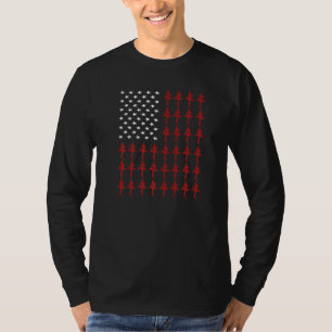Ballet Dancer Ballerina American Flag Dance 4 T-Shirt