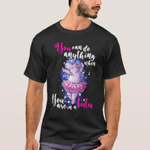 Ballet Dancer Ballerina Hippo Tutu Hippopotamus T-Shirt
