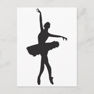 BALLET DANCER (Ballerina silhouette) ~.png Postcard
