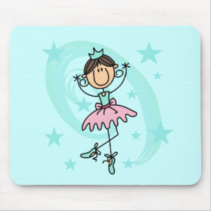 Ballet Dancer - Brown T-shirts and Gifts Mouse Mat