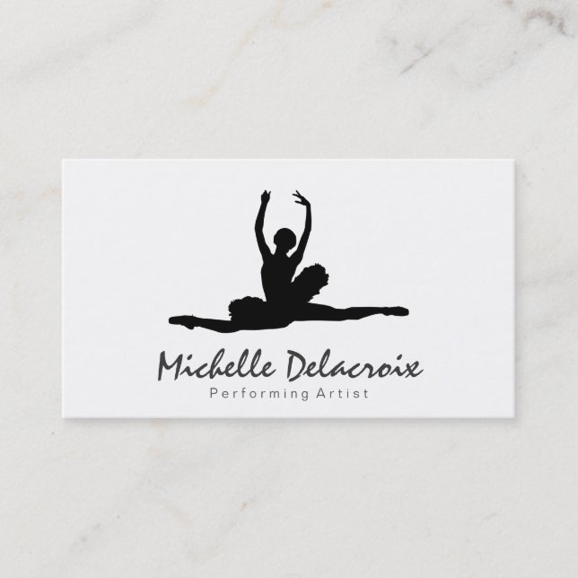 Ballet Dancer Business Card (Front)