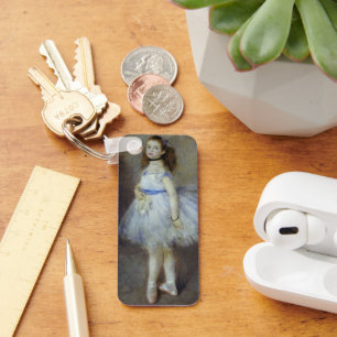 Ballet Dancer by Pierre Renoir, Vintage Fine Art Key Ring
