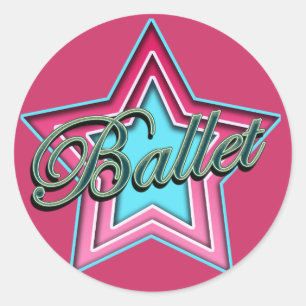 Ballet Dancer Classic Round Sticker