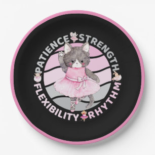 Ballet Dancer Core Values - Ballerina Paper Plate