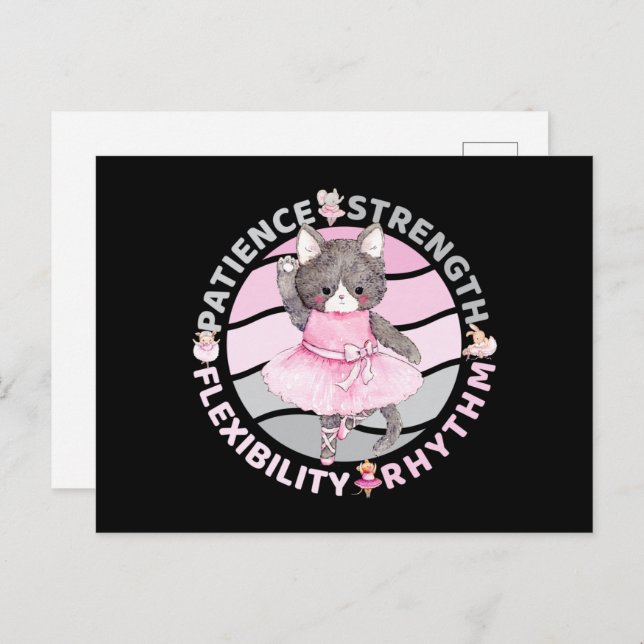 Ballet Dancer Core Values - Ballerina Postcard (Front/Back)