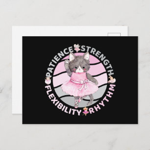 Ballet Dancer Core Values - Ballerina Postcard