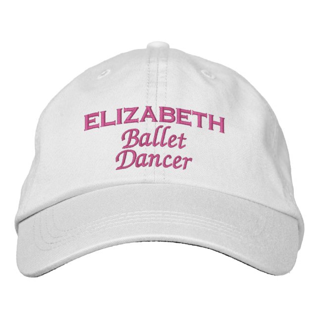 Ballet Dancer Custom Name A02 Embroidered Hat (Front)