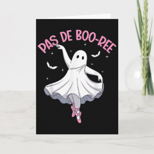 Ballet Dancer Cute Ballerina Halloween Dancing Wom Card