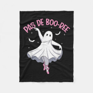Ballet Dancer Cute Ballerina Halloween Dancing Wom Fleece Blanket