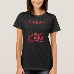 Ballet Dancer Dance Girl Ballerina Education Is Im T-Shirt