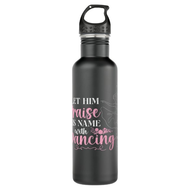 Ballet Dancer Dance Girl Ballerina Faith Christian 710 Ml Water Bottle (Front)