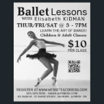 Ballet Dancer, Dance Lesson Advertising Flyer<br><div class="desc">Ballet Dancer,  Dance Lesson Advertising Flyers By The Business Card Store.</div>