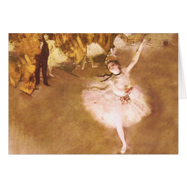 Ballet Dancer Degas Star Painting (Front Horizontal)