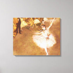 Ballet Dancer Degas Star Painting Canvas Print