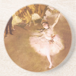 Ballet Dancer Degas Star Painting Coaster