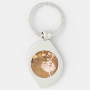 Ballet Dancer Degas Star Painting Key Ring