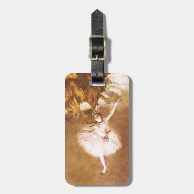 Ballet Dancer Degas Star Painting Luggage Tag (Front Vertical)