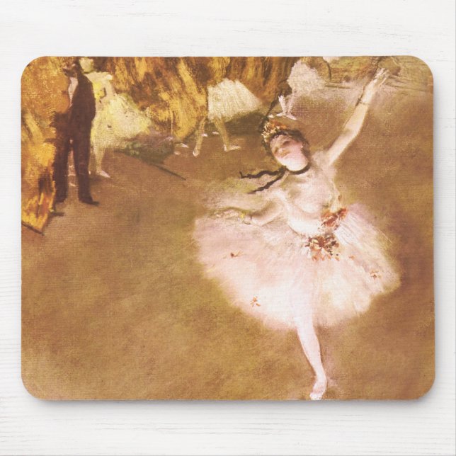 Ballet Dancer Degas Star Painting Mouse Mat (Front)