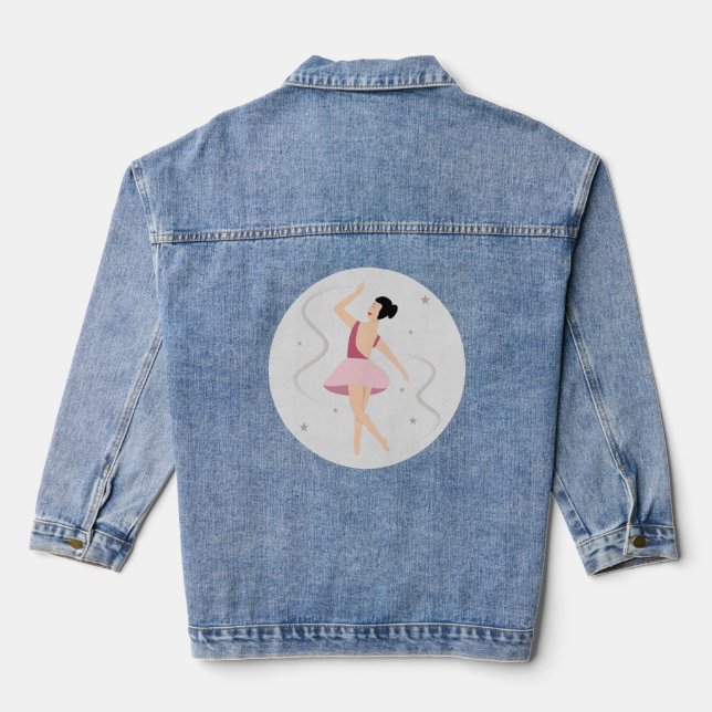 Ballet dancer denim jacket (Back)