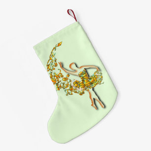 Ballet Dancer Girl Christmas Stocking