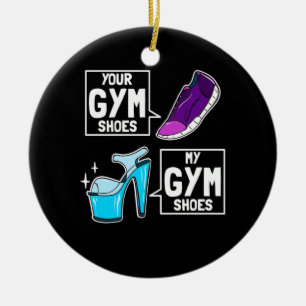 Ballet Dancer Gym Shoes Ceramic Tree Decoration