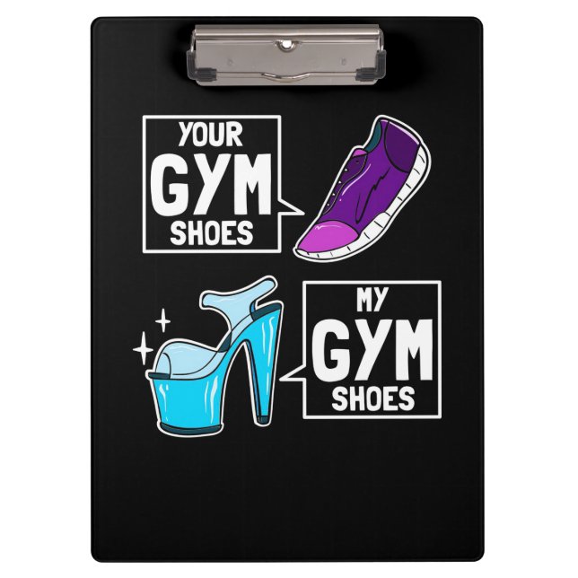 Ballet Dancer Gym Shoes Clipboard (Front)