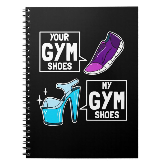 Ballet Dancer Gym Shoes Notebook (Front)