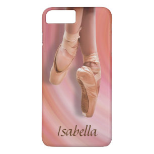Ballet Dancer in Pink with Custom Name iPhone 8 Plus/7 Plus Case
