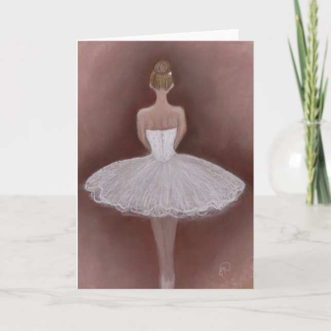 Ballet Dancer in tutu Card (Front)