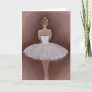 Ballet Dancer in tutu Card