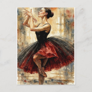 Ballet Dancer in Tutu,  Postcard