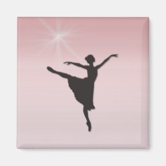 Ballet dancer magnet