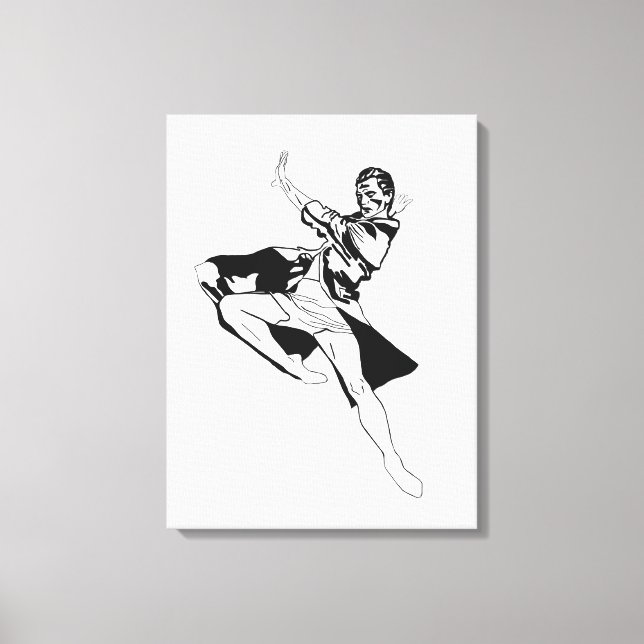 Ballet Dancer Man (2) Canvas Print (Front)