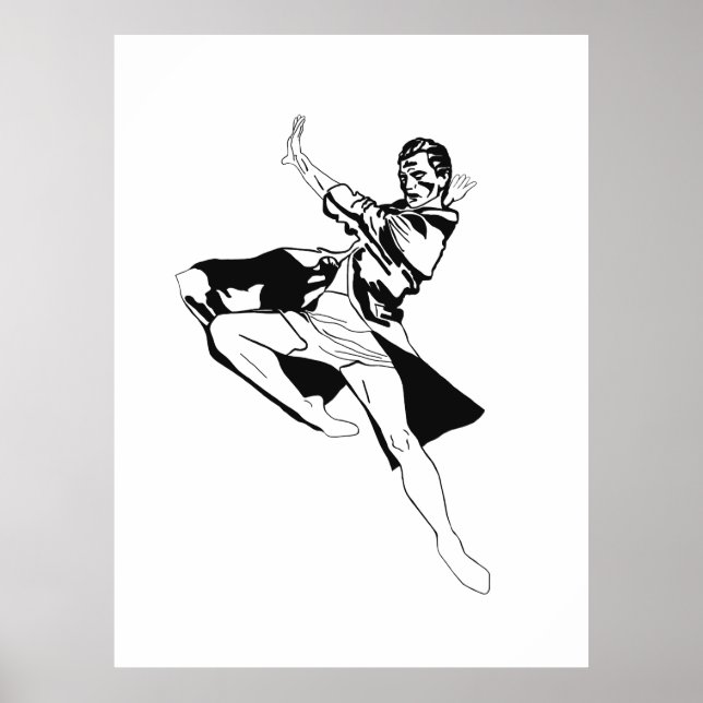 Ballet Dancer Man (2) Poster (Front)