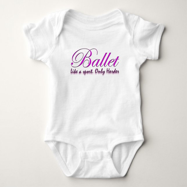 Ballet Dancer Merchandise Baby Bodysuit (Front)