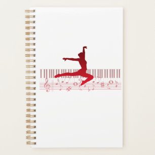 Ballet dancer on a keyboard planner