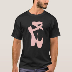 Ballet Dancer Pointe Shoe Ballerina Dancing Barre  T-Shirt
