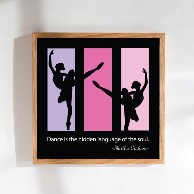 Ballet Dancer Quote Contemporary Poster (Creator Uploaded)